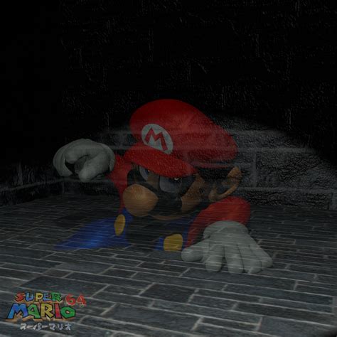 The Mario Kart Character Is Leaning Against A Brick Wall In Front Of A