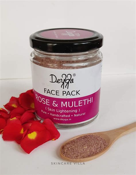 Deyga Organics Rose & Mulethi Face Pack Review - Skincare Villa