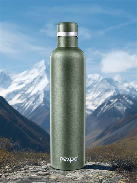 Buy Pexpo Oreo Green ISI Certified Thermosteel Hot And Cold Flask Water Bottle Ml Water