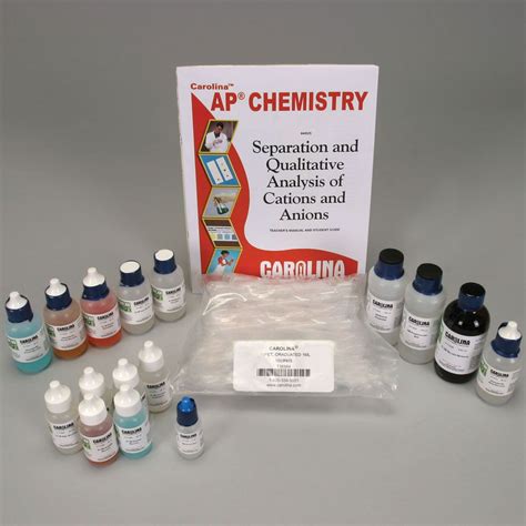 Separation And Qualitative Analysis Of Cations And Anions Kit For Ap