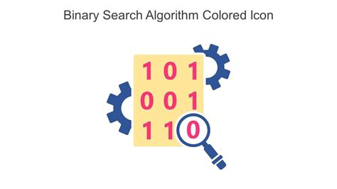 Binary Search Algorithm Colored Icon In Powerpoint Pptx Png And Editable Eps Format Ppt Sample