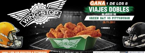 Promoción Wingstop 2017 Gana viaje al partido NFL de Green Bay vs