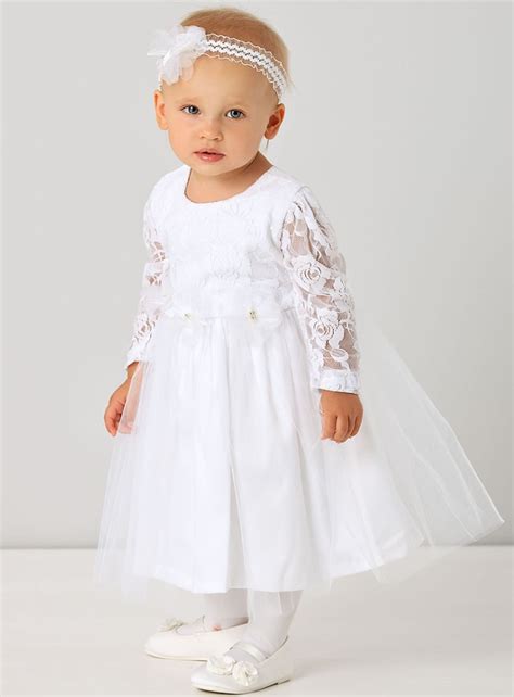 Robe Bapt Me B B Fille Manches Longues De Mois Ans