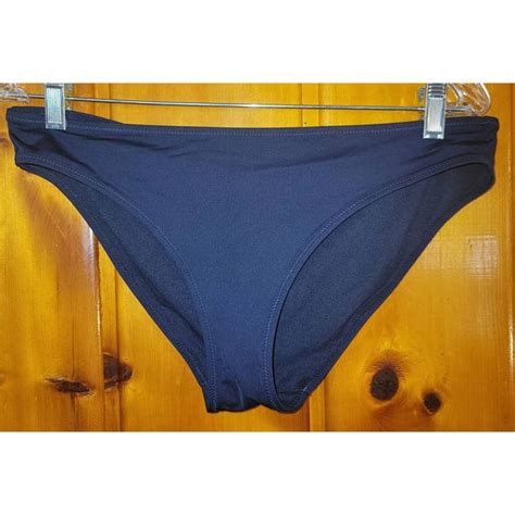 Athleta Swim Athleta Bikini Bottom Blue Medium Full Coverage