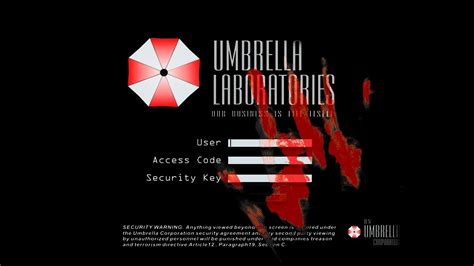 Resident Evil Umbrella Corp Login Programs - linoabw