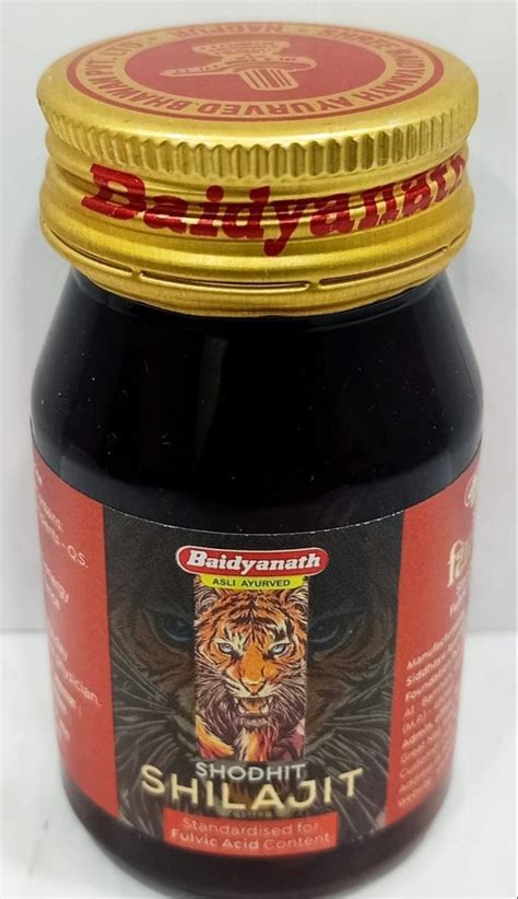 Baidyanath Shodhit Shilajit Capsules Packaging Type Bottle