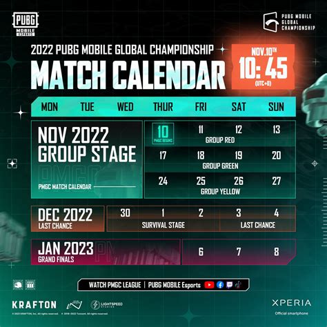 Pubg Mobile On Twitter The Pmgc League Schedule Is Here