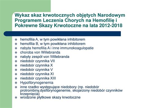 Wskazania do wydania koncentratów czynników krzepnięcia ppt pobierz