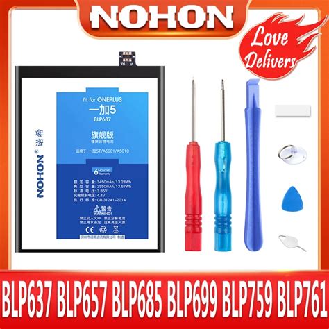 Nohon Battery For One Plus T T Pro Oneplus Blp Blp