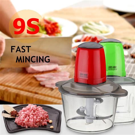 220V 2L 300W Electric Food Chopper Meat Grinder Household Kitchen Fast