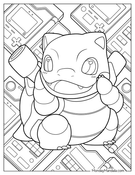 Mega Blastoise Coloring Pages