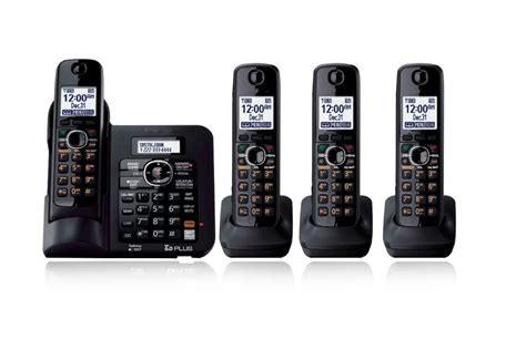 4 Combinés Kx tg6641 Dect 6 0 Téléphone Sans Fil Avec Répondeur