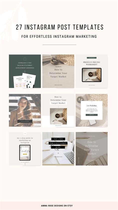 The Instagram Post Templates For Bloggers