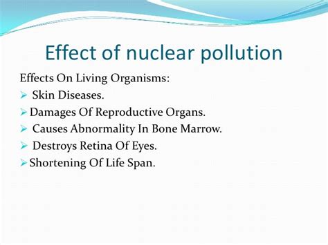 Nuclear pollution