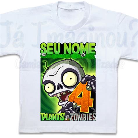 Camiseta Infantil Plants Vs Zombies Elo7 Produtos Especiais