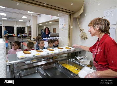 Dearborn Michigan Debra Sabaugh In The Cafeteria At Lindbergh