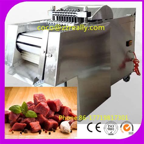 commercial fresh chicken cube dicer machinebeef chicken meat cube