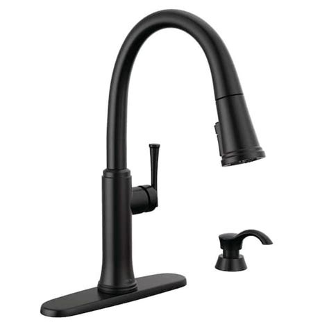 Delta Eldridge Single Handle Pull Down Sprayer Kitchen Faucet With