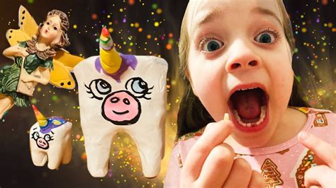 🧚 🦷 Alora Loses Her First Tooth Makes A Tooth Holder And The Tooth Fairy Comes Youtube