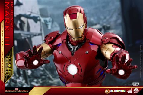 Hot Toys Qs012 Iron Man 1 4th Scale Mark Iii Deluxe Version Collectible Figure