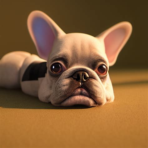 Krea Ai French Bulldog Anime Disney Pixar 8 K Hd Dof