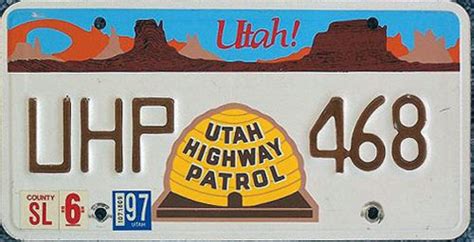 Utah State Trooper Plates