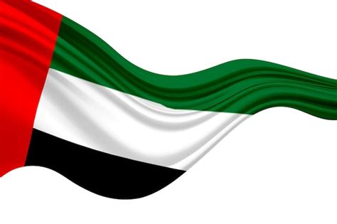 Premium Photo | Uae flag on a white background with space for text on ...