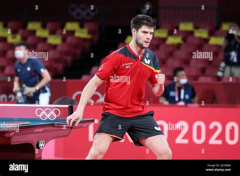 July Th Tokyo Japan Dimitrij Ovtcharov Of Germany Reacts