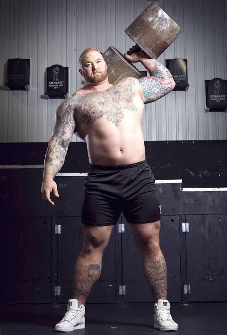 69 Strongman Hafthor Bjornsson Also Known As The Mountain From Got R