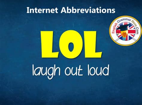 Common Internet Abbreviations Chat Acronyms List English Grammar Here