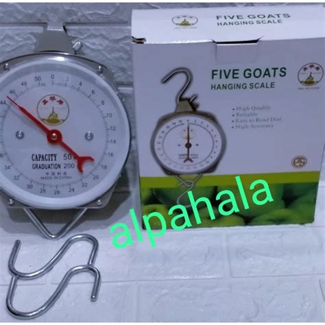 Jual Timbangan Gantung Five Goats Hanging Scale 100kg Shopee Indonesia