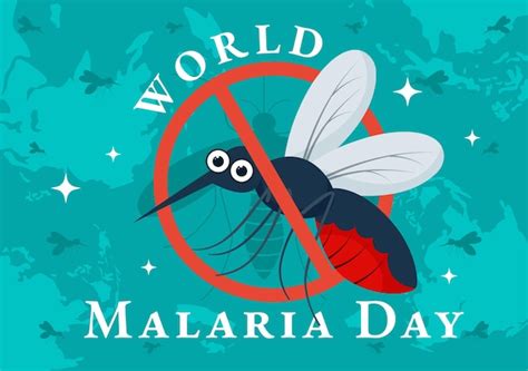 Premium Vector World Malaria Day Vector Illustration With Earth