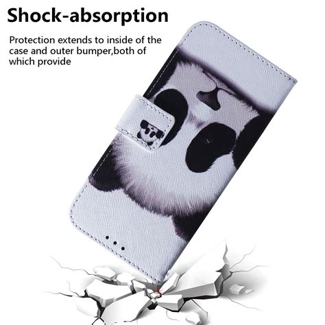 For Infinix Hot S Coloured Drawing Flip Leather Phone Case Panda Alexnld