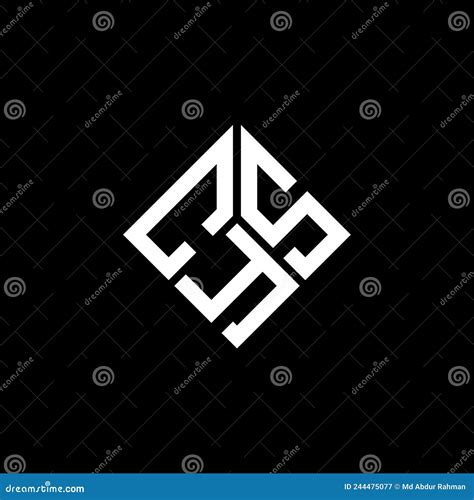 CYS Letter Logo Design on Black Background. CYS Creative Initials Letter Logo Concept Stock ...