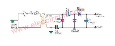 Dc Voltage Doubler And Voltage Multiplier Circuits Working Eleccircuit