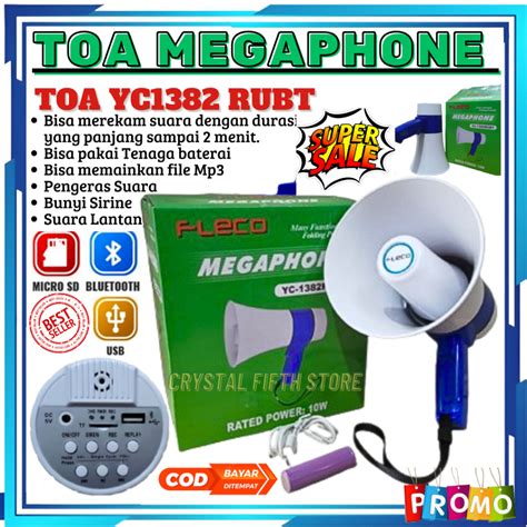 Jual Toa Bluetooth Megaphone Fleco Yc Rubt Pengeras Suara