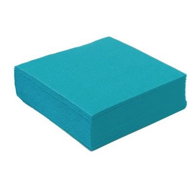 Serviettes Papier Gaufr Cm Turquoise