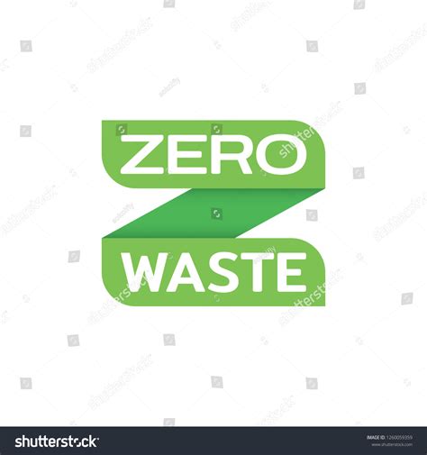 Zero Waste Logo Design Template Vector Stock Vector Royalty Free