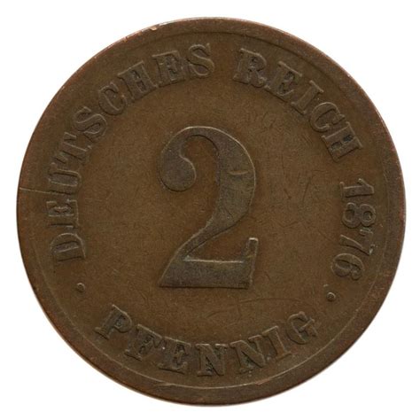 Deutschland Kaiserreich 2 Pfennig 1876 E Kaufen Auf Ricardo