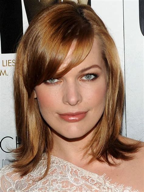 The Best And Worst Bangs For Heart Shaped Faces Medium Length Hair