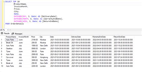 DATEADD SQL Function To Add And Subtract Dates And Times