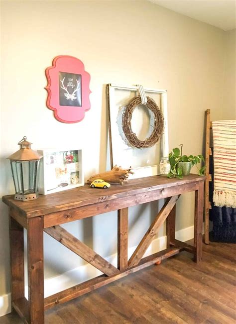 Diy Console Table Out Of X S A Turtle S Life For Me