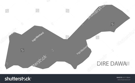 Dire Dawa Ethiopia Map Grey Stock Vector (Royalty Free) 557178844 | Shutterstock