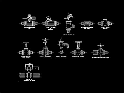 Llave De Paso En Dwg Kb Librer A Cad