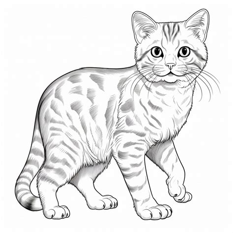 Premium Vector | American Shorthair kitten cat