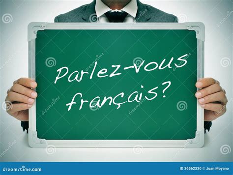 Parlez-vous Francais? Do You Speak French? Written In French Stock Photo - Image: 36562330