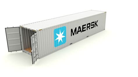 Shipping Container Maersk - 3D Model by dragosburian