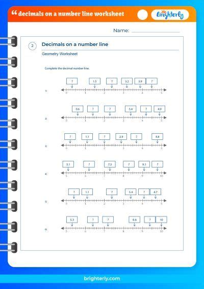 Free Decimals On A Number Line Worksheet Pdfs