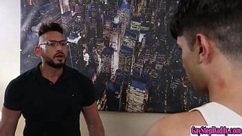 Attidude Gay Stepson Argue With His Stepdad On The Couch After That His Stepdad Get Naked And