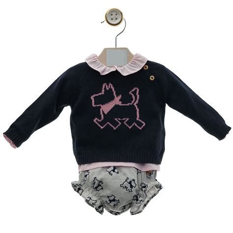 Conjunto para niña de tres piezas Colección Westy Primer Bebé